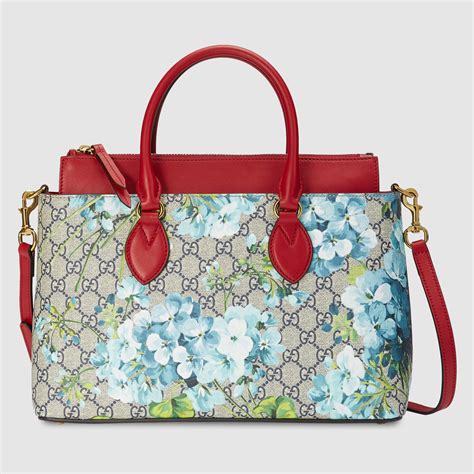 gucci tote bag blue|gucci tote blue flowers.